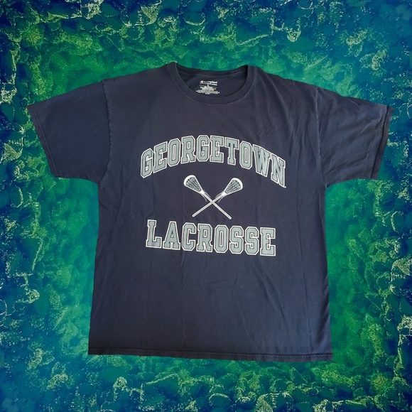 [SOLD] Champion x Georgetown Hoyas Lacrosse Tee - Picture 1 of 2